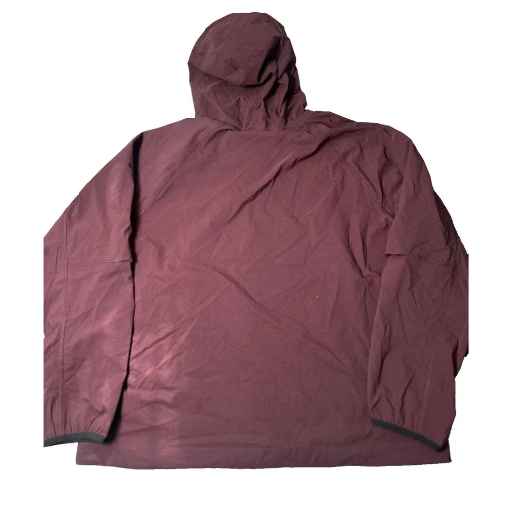 Nike Tech Woven Windbreaker Hooded Jacket Burgundy Mens Medium HM7151-652 NEW